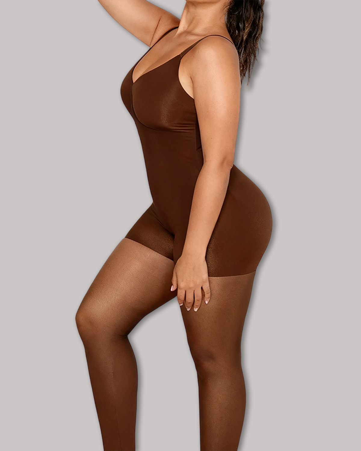 Body sin mangas con cobertura total del busto