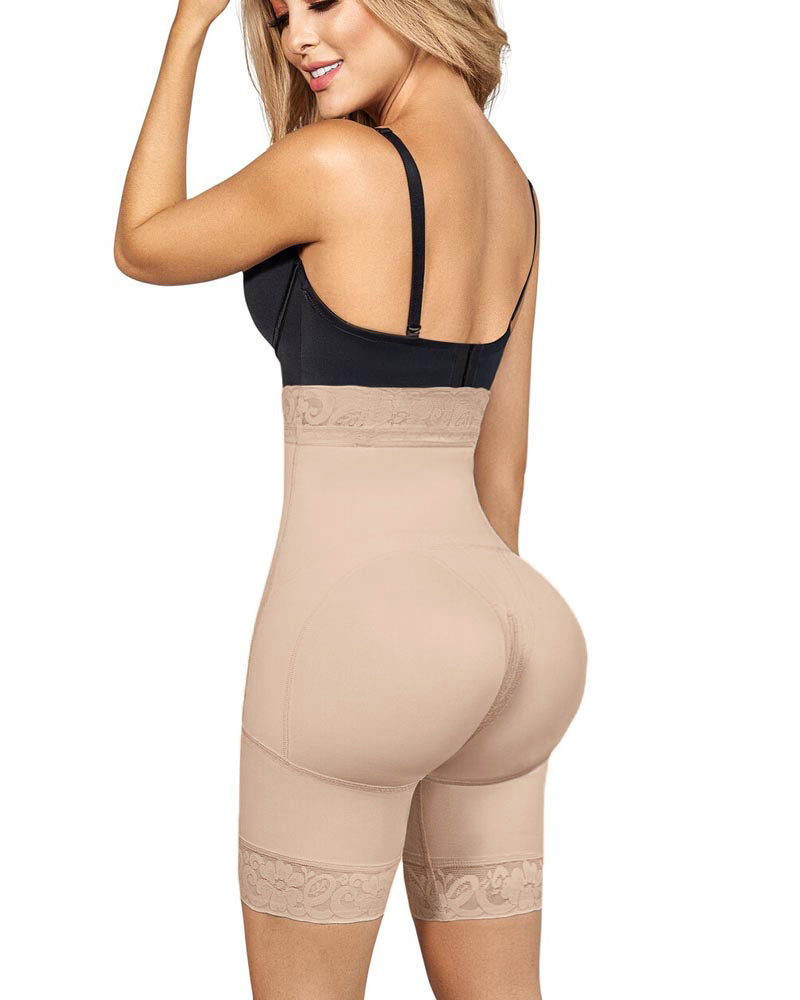 Mujeres butt lifter cintura alta hip enhancer pads ropa interior fajas encaje acolchado control bragas