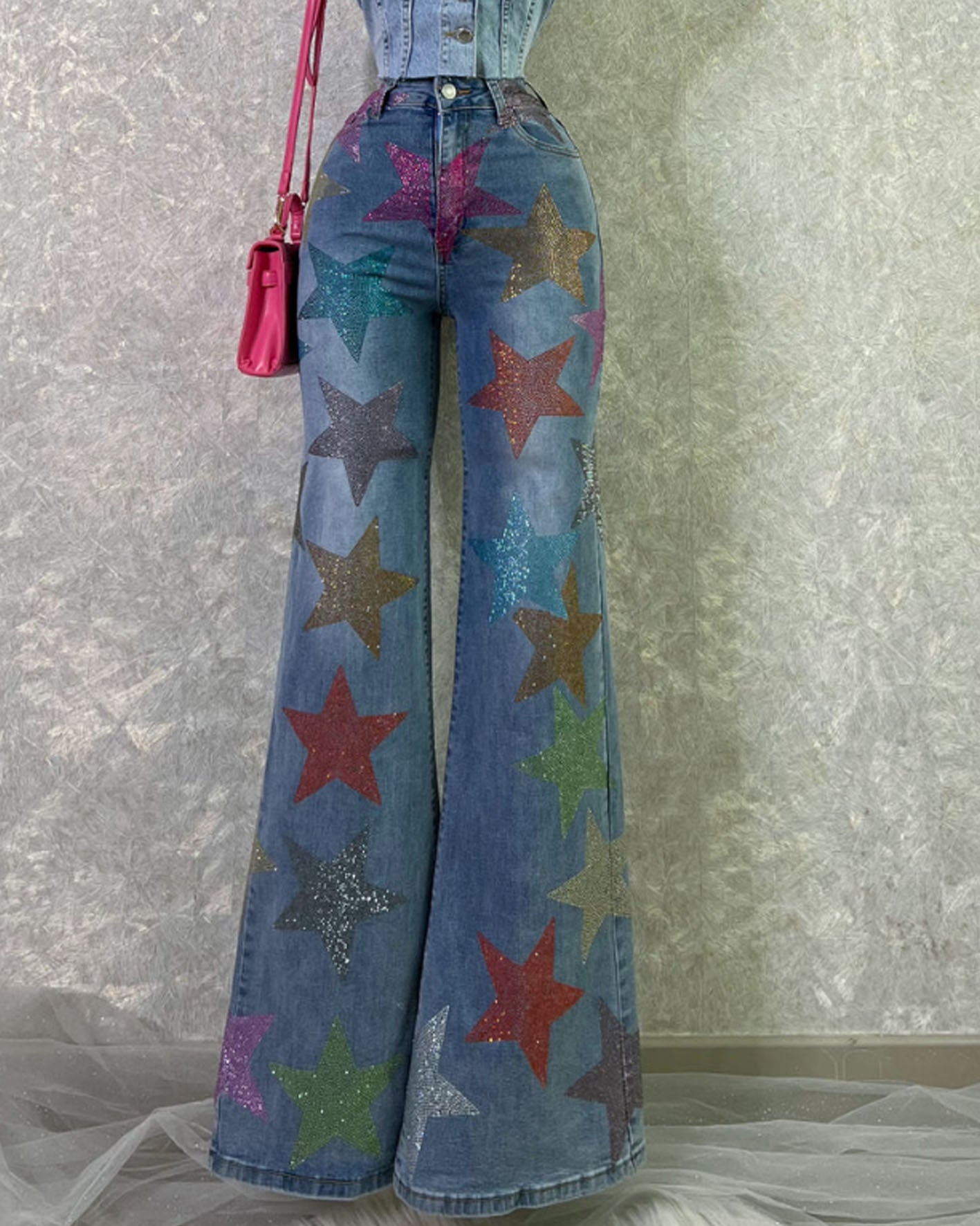 Jeans Sueltos Estrellas