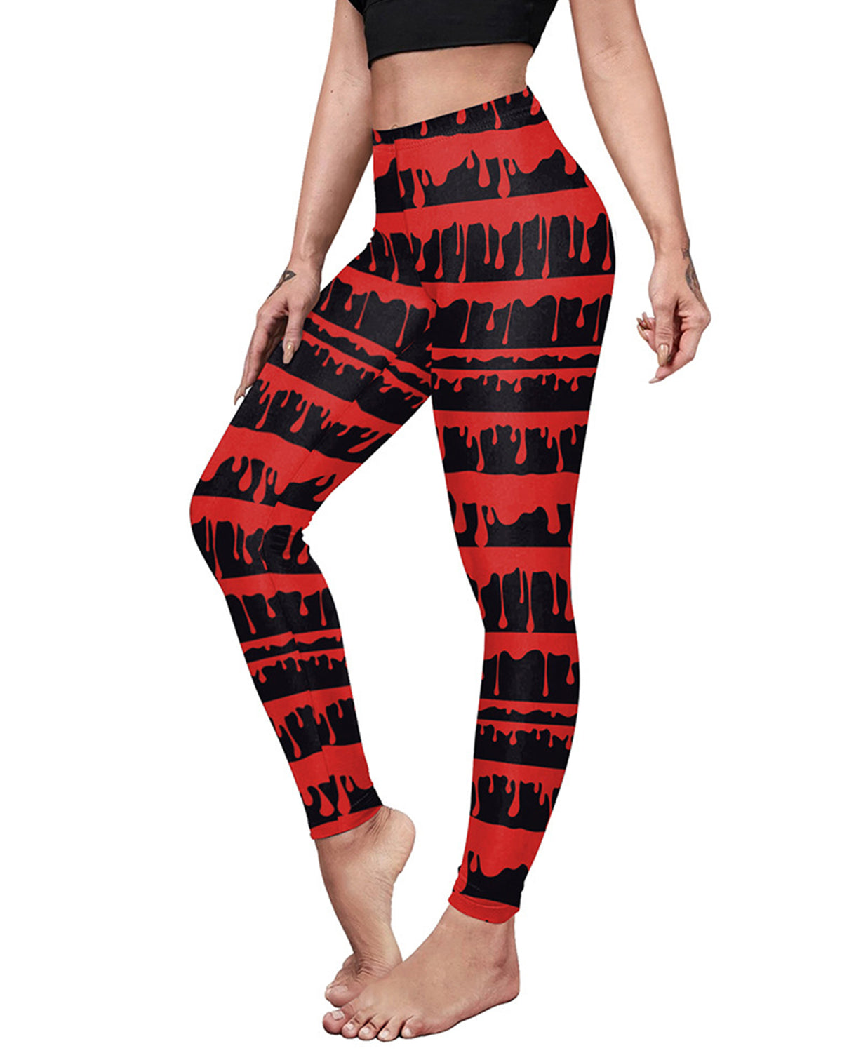 Pantalones de yoga elásticos ajustados para Halloween