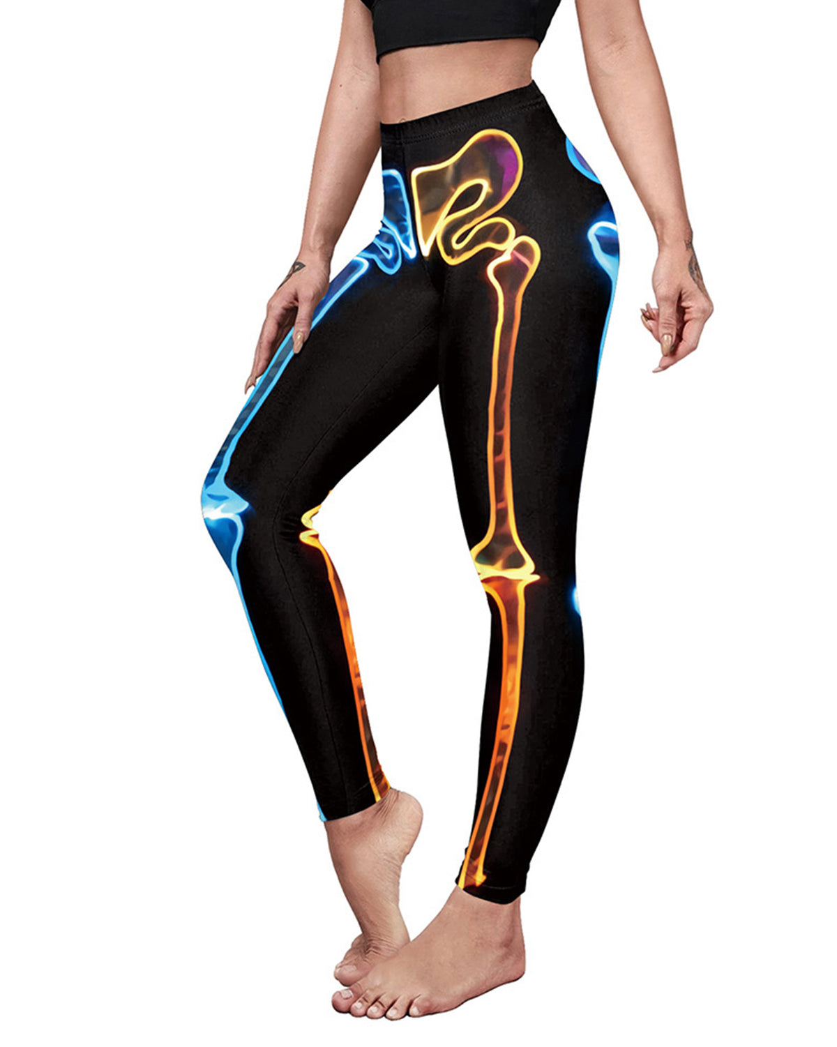 Pantalones de yoga elásticos ajustados para Halloween