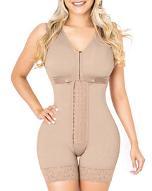 Fajas para mujeres cierre de gancho y ojo soporte de senos ajustable body de control de barriga bodyshaper