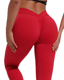 Cintura Alta Espalda V Cadera Pantalones Cortos Fitness Desnudo Pantalones Deportivos Pantalones Cortos Yoga