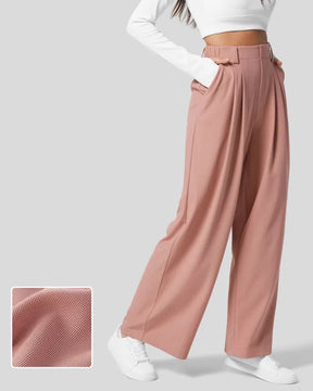 Pantalones de traje casual tipo gofre (preventa)