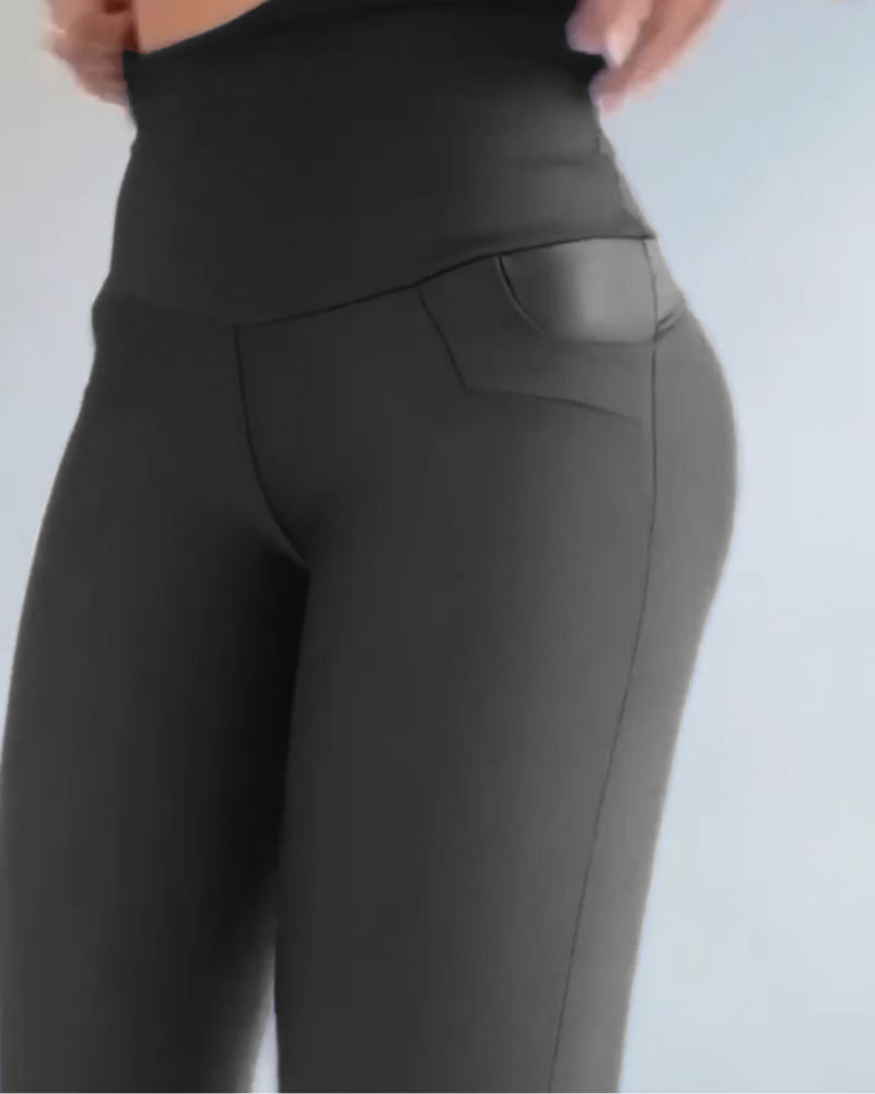 Abdomen Leggins Con Cintura Alta Leggings Con Control De Barriga