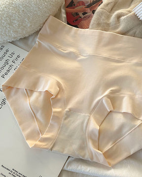 Ropa interior larga de algodón básico con cintura alta y levantamiento de vientre