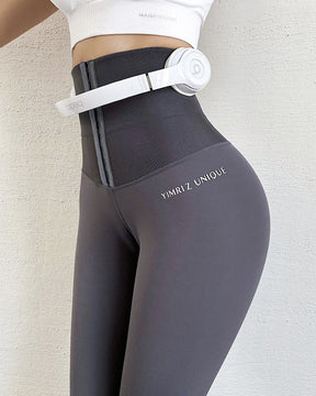 Leggings de corsé de fitness de cintura alta para mujer