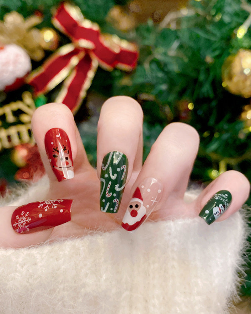 Dibujos Animados De Navidad Lindo Con Uñas