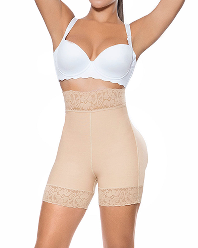 Mujeres butt lifter cintura alta hip enhancer pads ropa interior fajas encaje acolchado control bragas