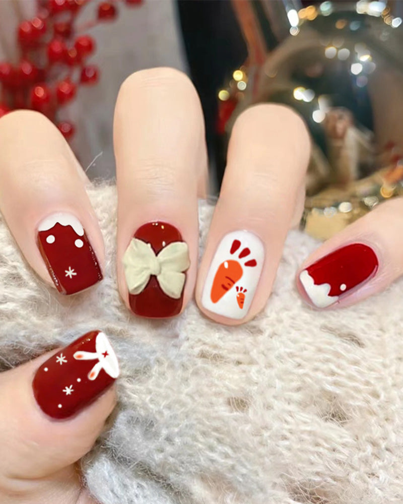 Navidad Desmontable Usando Uñas