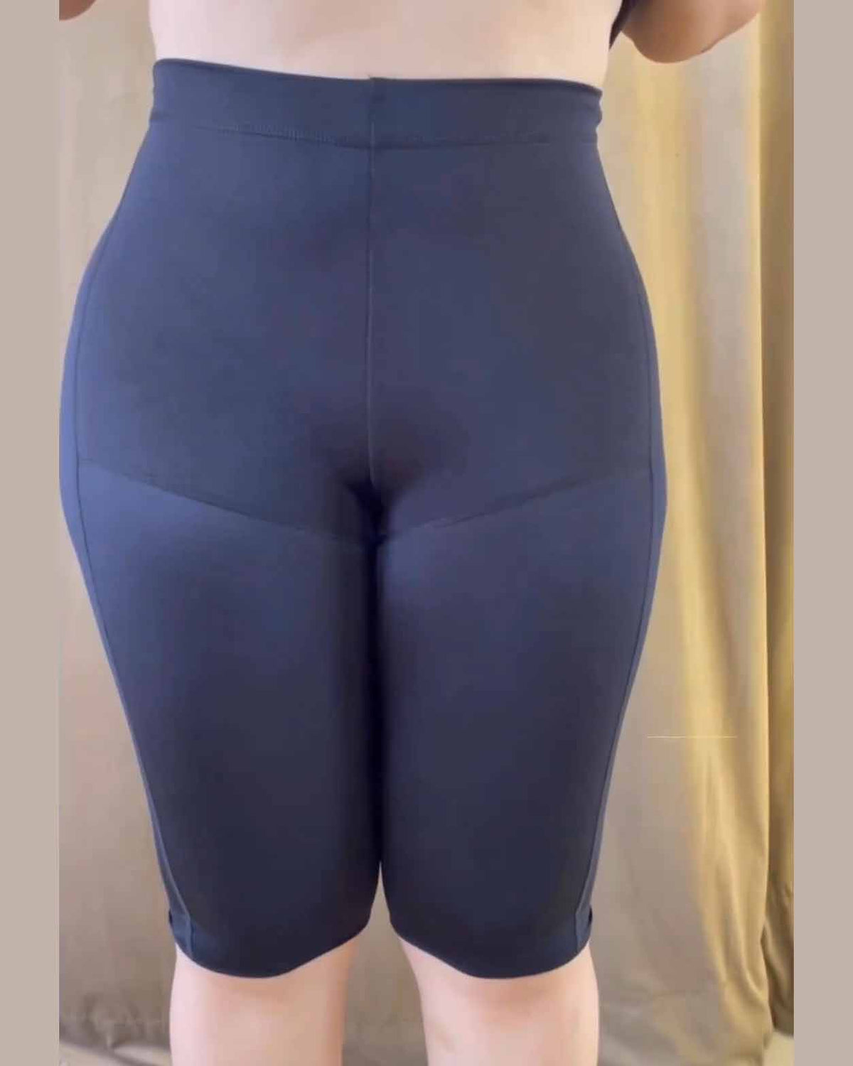 Pantalones cortos sin costuras de cintura alta para levantamiento de glúteos y control de barriga