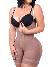 Fajas para mujeres control de barriga body shaper butt lifter muslo slimmer faja tallas grandes con cremallera en la entrepierna