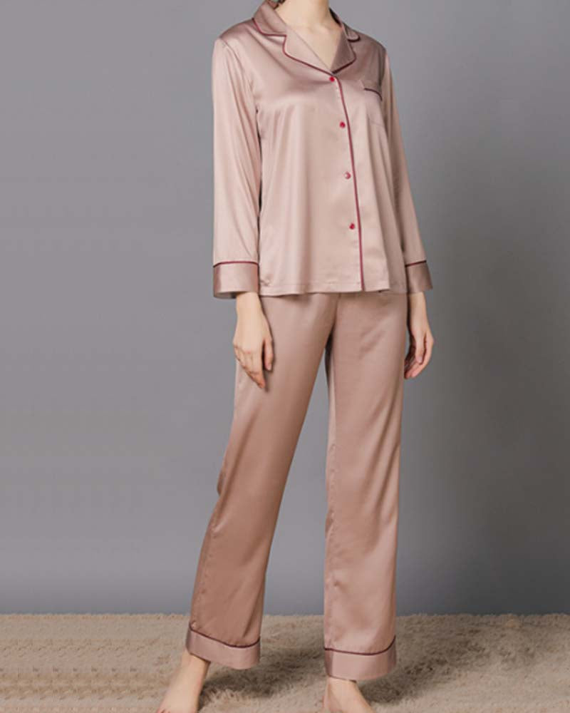 Ice Silk Long-Sleeved Home Wear